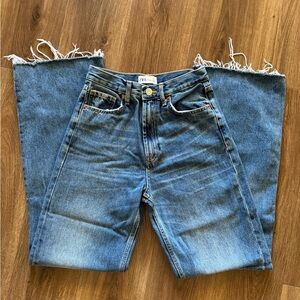 Zara High Rise Wide Leg Jeans